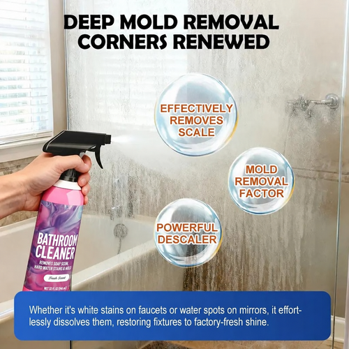⏳🔥LIMITED-TIME 50% OFF! ⏰Bathroom Cleaner – Dissolves Limescale & Mold, Inhibits Regrowth. Sparkling Bathroom – Grab Yours! ✅