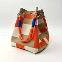Beige & Orange Patchwork