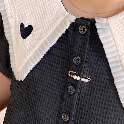 🔥6-Piece Pearl Brooch Pin Set - Decorative Mixed-Style Fasteners for Cardigans & Dresses