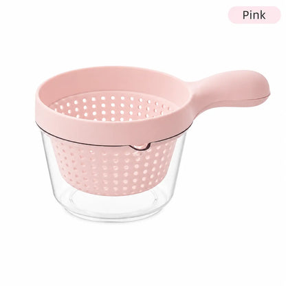 🥣 2-in-1 Drain Basket | Wash & Serve Fruits Effortlessly ✨