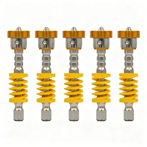 ⚡ 5-Pack Spring-Loaded Magnetic Screwdriver Bits | Quick-Release Positioning Drill Bits