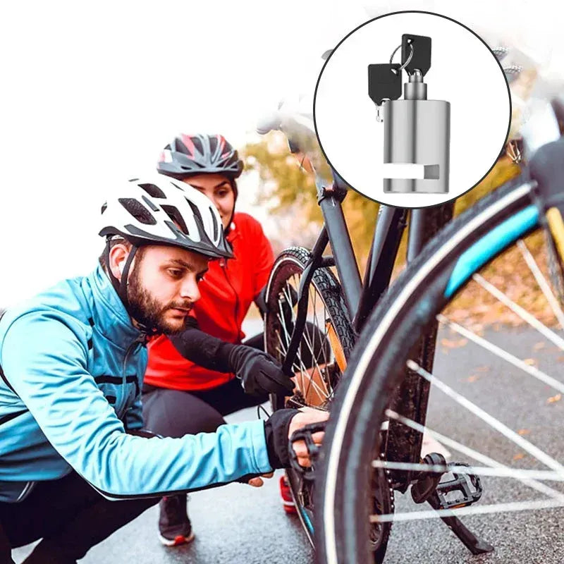 🏍️ Motorcycle & Bicycle Disc Brake Lock with Push-to-Lock Design