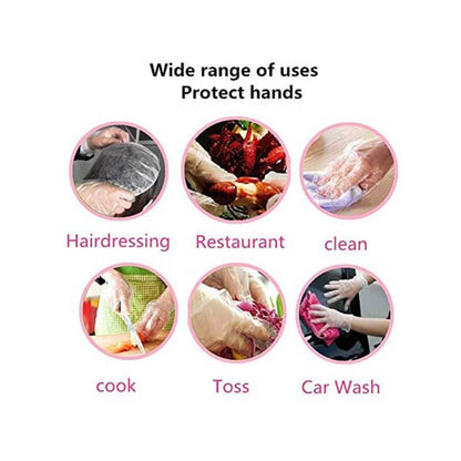 🧤 Latex-Free & Food Safe – 100 Disposable TPE Gloves for Kitchen, Cleaning & More. UK Stock