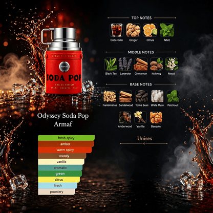 🥤 Odyssey Soda Pop Eau de Parfum – Spray the Magic, Fresh & Addictive