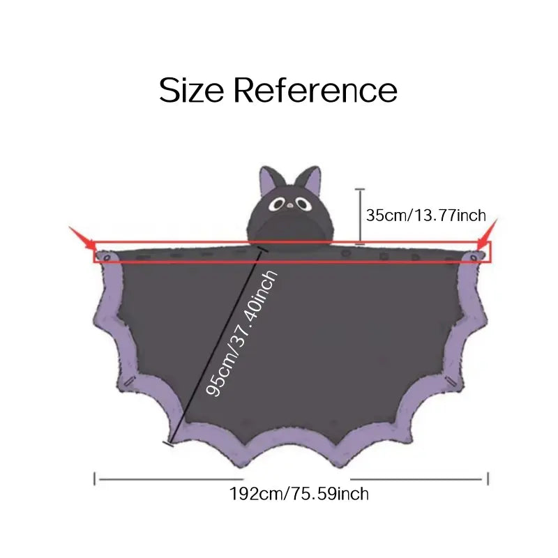 🎁【summerween】1pc Unisex Wearable Blanket Bat  Hooded Cape