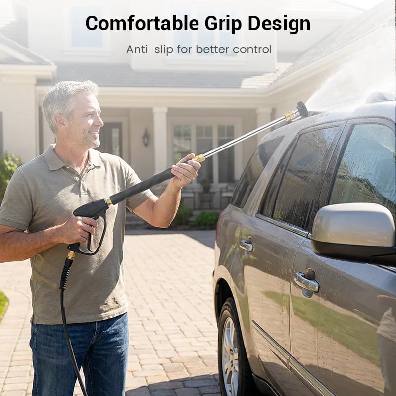 💦 Garden Hose Spray Wand – 3-Nozzle Water Sprayer for Car Washing, Patio & Garden