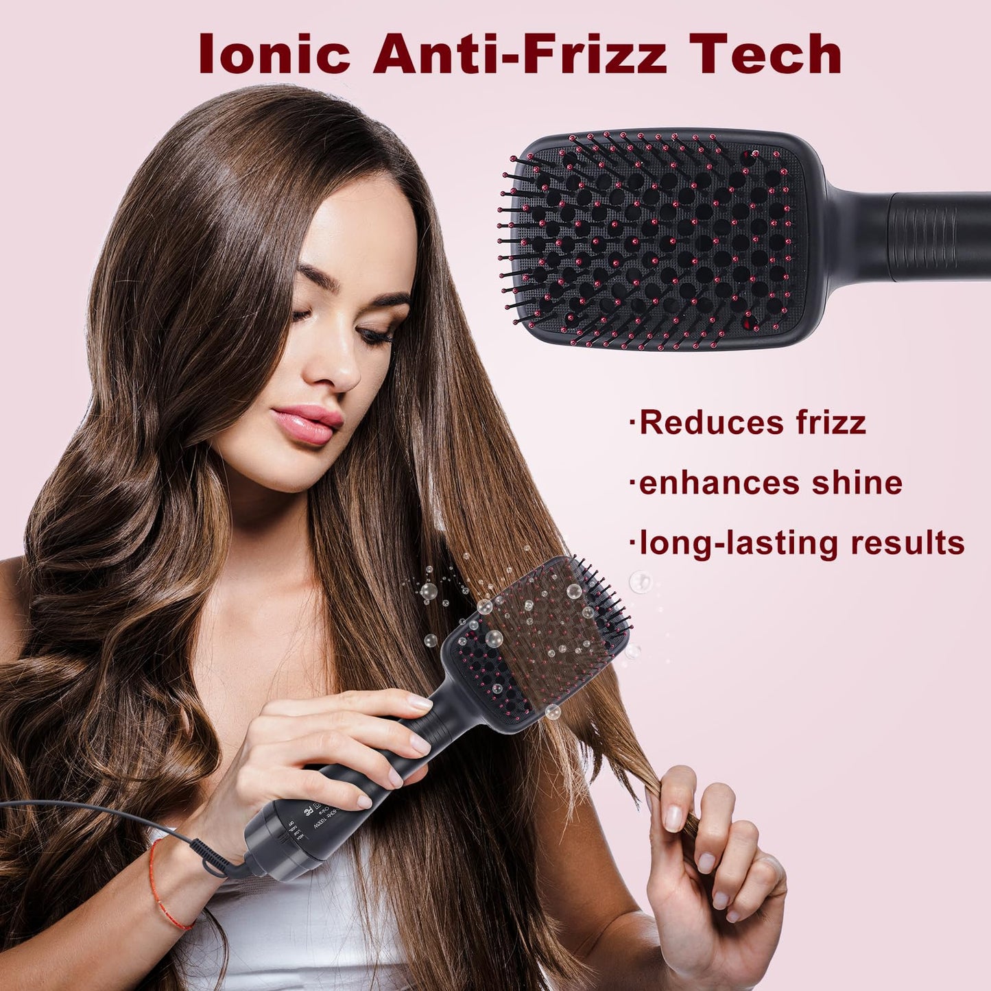 🔥2 in 1 Comfort Comb Design Multifunctional Hair Dryer, Fast Drying Hair Styling Tool, Hairdressing Comb Hot Air Brush, Makeup Products, Hair Straightener Comb