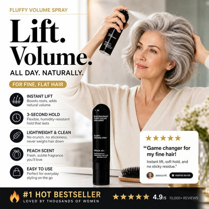 💁Buy 1 Get 1 Free✨Fluffy Hair Shaping Spray, Long Lasting Peach Scent Volumizing Hair Mist for All-Day Hold