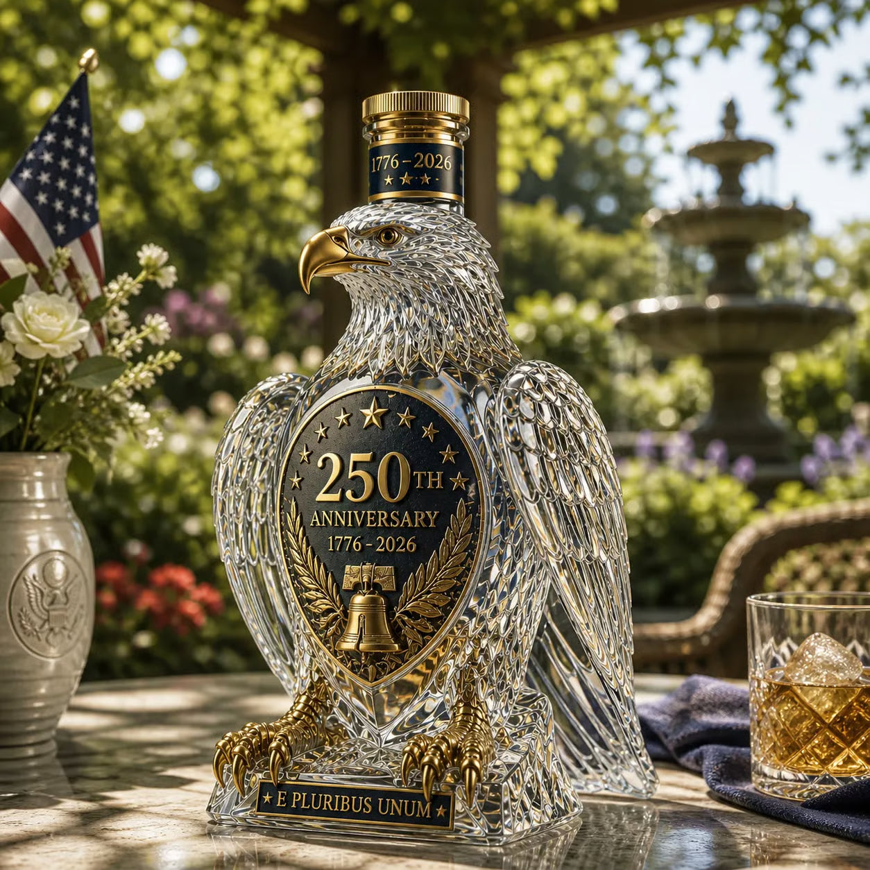 🏆 6K+ Sold! 🦅 Limited Edition Hawk Whiskey Bottle  250th Anniversary Collection