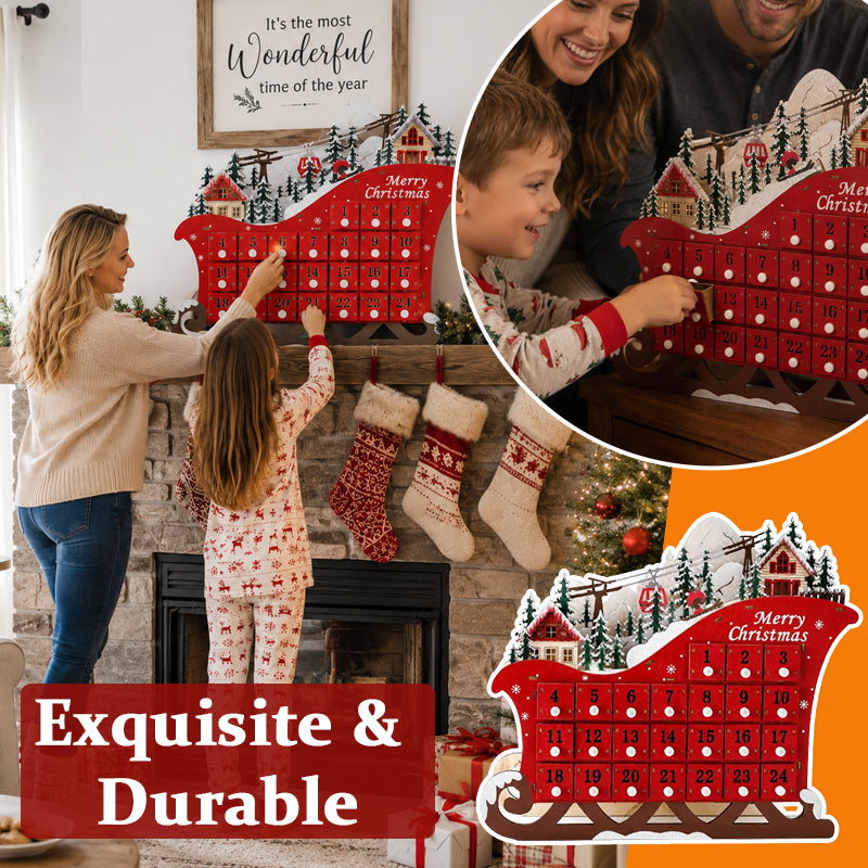 🎄 24-Week & 24-Day Christmas Countdown Surprise Sled 🎁