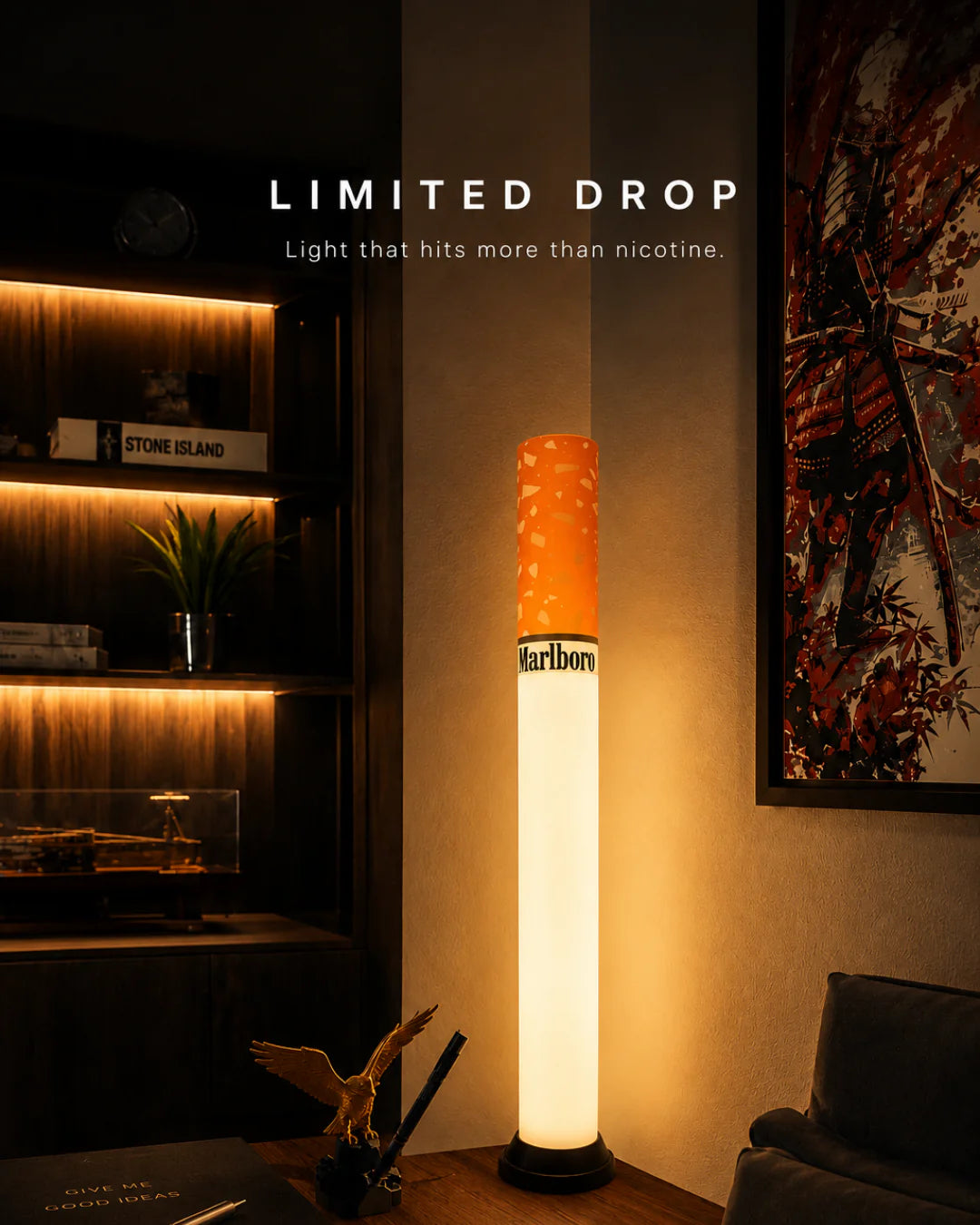 💡Cigarette Shaped Novelty Floor Lamp