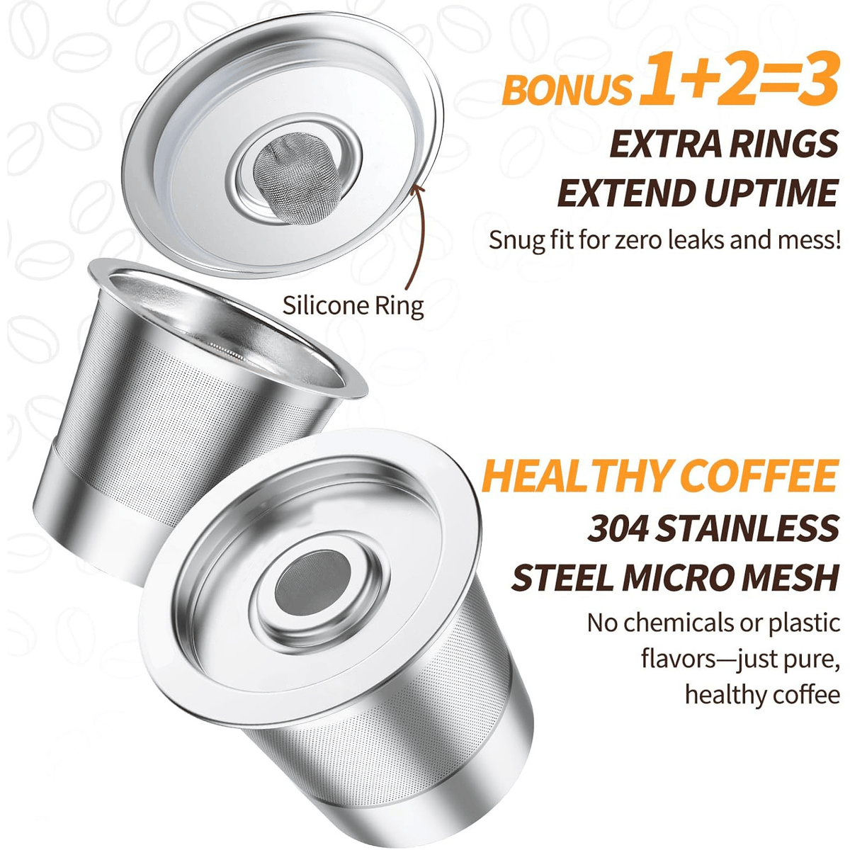 Reusable K Cup for Keurig 1.0 Stainless Steel Refillable K Cups --😍Last Day Promotion 49% OFF