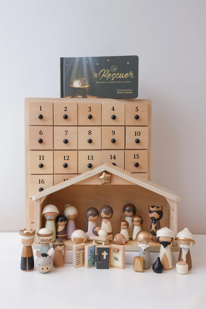 🔥 Last Day 57% OFF - ✝ Nativity Advent Calendar 2026 – Christmas Countdown with Nativity Figures