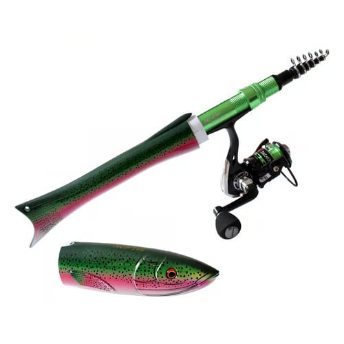 Stealth Pocket Rod: Laser-Coated Telescopic Mini Fishing System