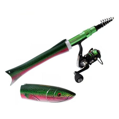 Stealth Pocket Rod: Laser-Coated Telescopic Mini Fishing System