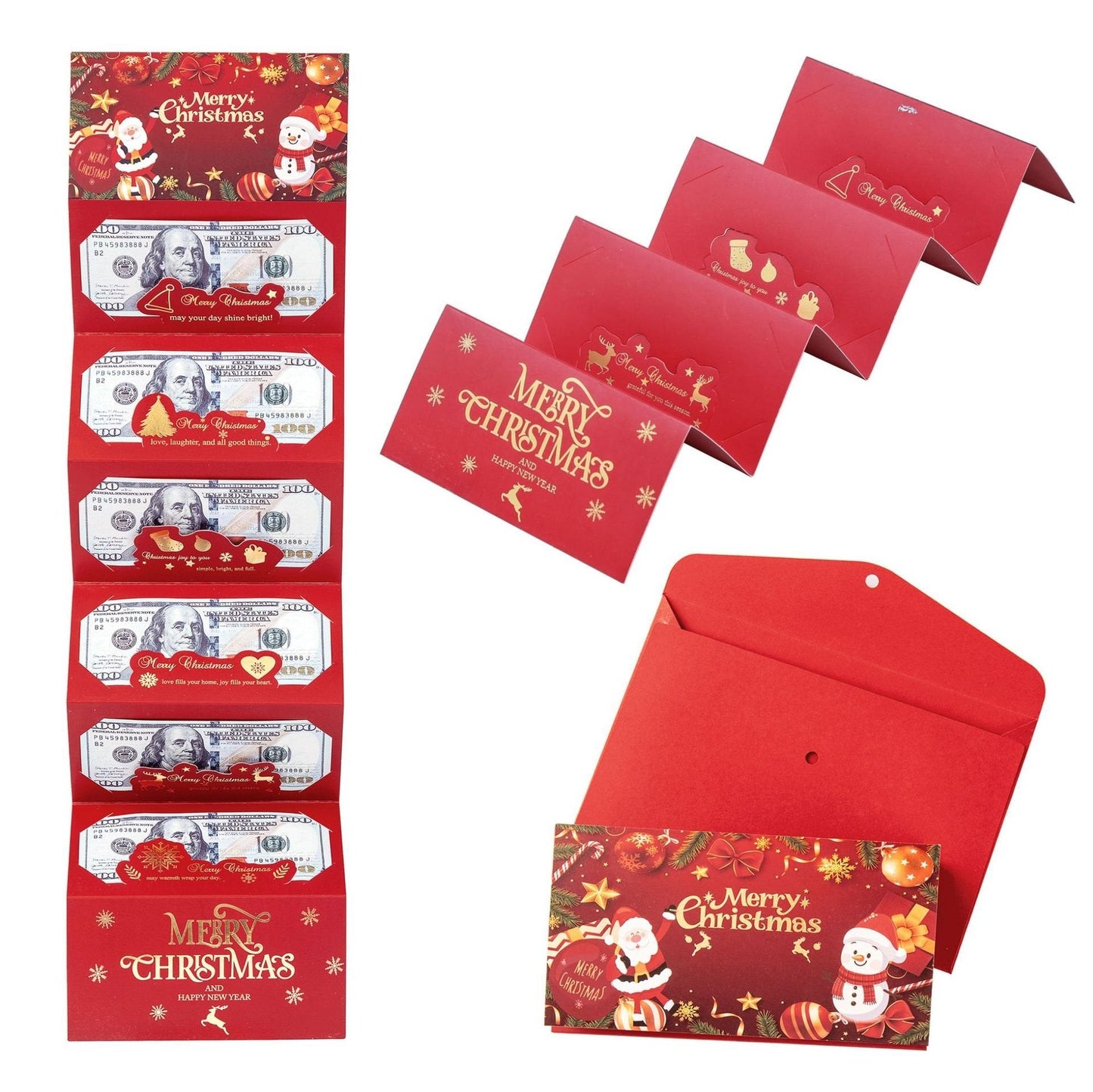 🏆Flash Sale⚡ 50K+ SOLD! Almost Gone-🎅💸Christmas Cash Gift Envelope– A creative way to give cash this Christmas!