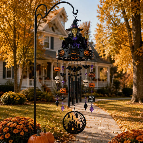 🔥🔥🔥2026 New High-Quality Fully Handmade Custom Witch-Themed Outdoor Wind Chime