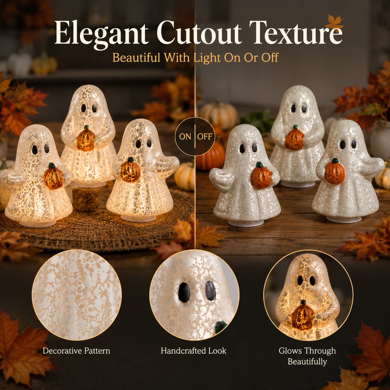 Beleuchtetes Halloween-Geisterfiguren-Set👻🏡