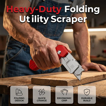 🔧 49% OFF NOW! ⏰ Multi-Functional Heavy Duty Scraper – Sharp blade & ergonomic grip🛠️✨