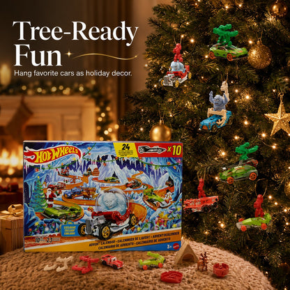 ⚡Hot Sales 49% OFF🔥 2026 Hot Wheels Holiday Advent Calendar🏎️