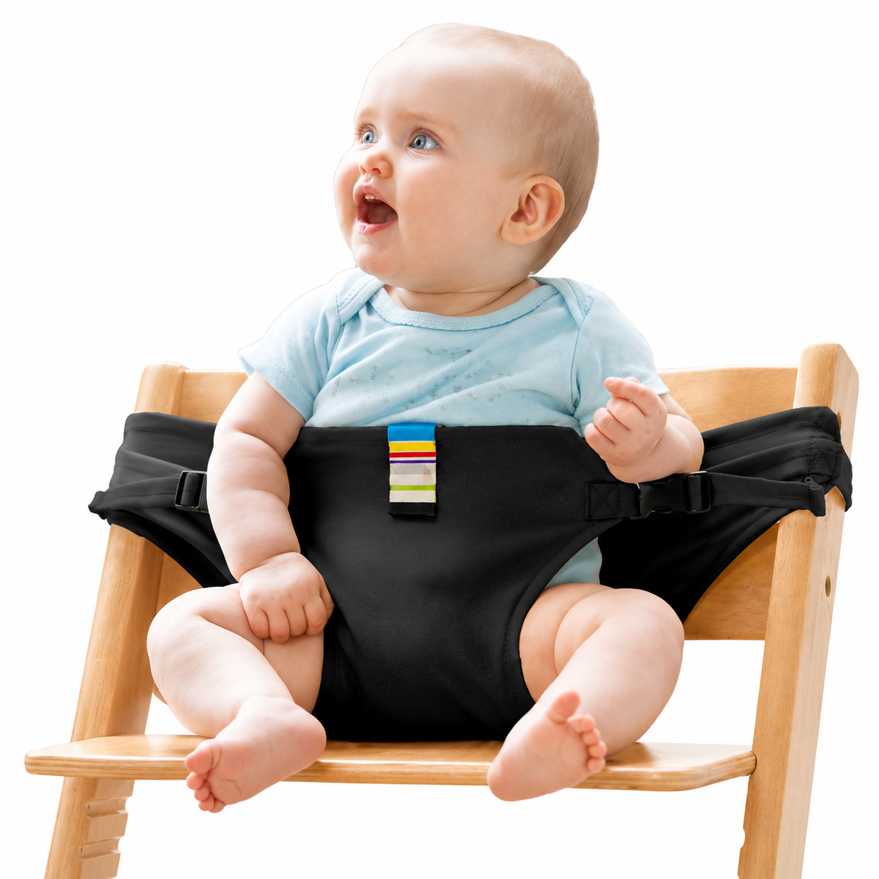 Portable Baby Chair Harness Safety Belt — Foldable Toddler Dining Seat for Travel & Restaurants