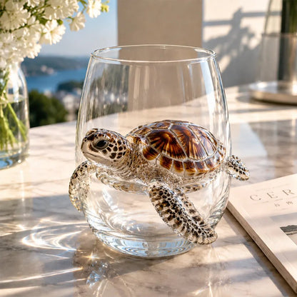 🎁 The Perfect Beach House Gift🌊3D Ocean Animal Artisan Glassware Collection