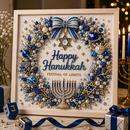 🎁DIY Hanukkah Pearl Art Kit ✨