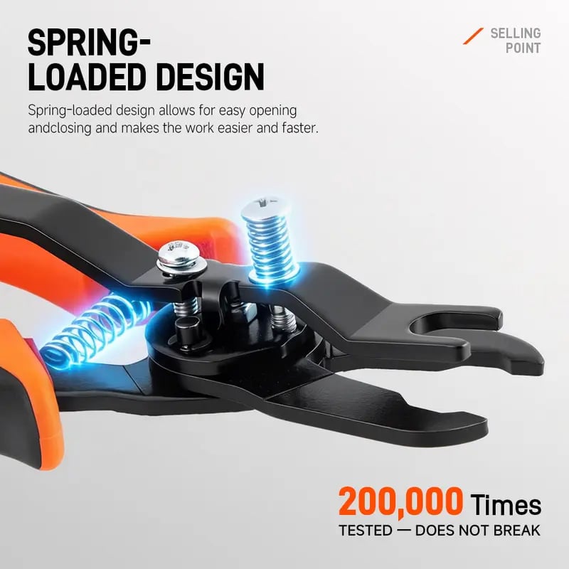 Heavy Duty Push-to-Connect Air Hose Connector Remover Pliers