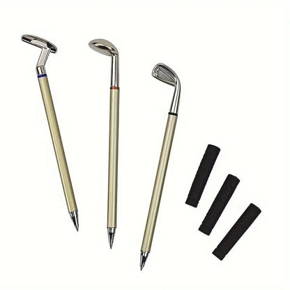 ⛳Bring the Fairway to Your Desk — Golf Pen Holder + 3-Pen Set