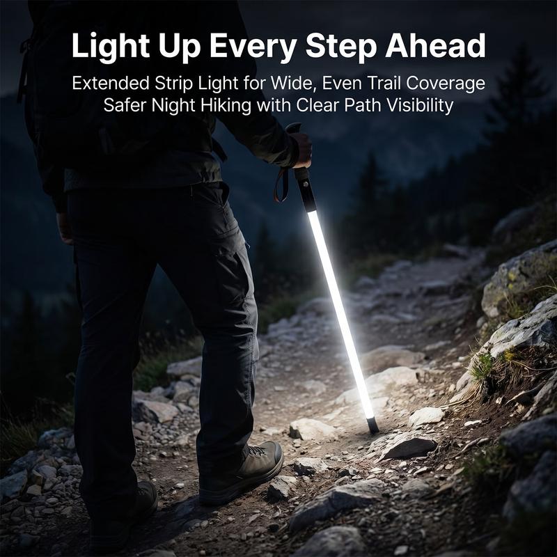 🔥Limited Time 50% Off✨Laser Saber Style Trekking Poles - Built-in LED Light Strip Hiking Sticks