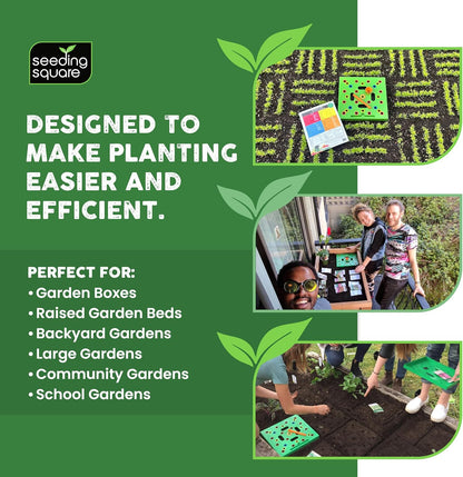 🌿 Seeding Square Garden Spacing Tool – Grow Bigger Harvests with Perfect Plant Spacing Every Time