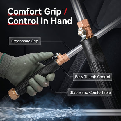 💦 Garden Hose Spray Wand – 3-Nozzle Water Sprayer for Car Washing, Patio & Garden