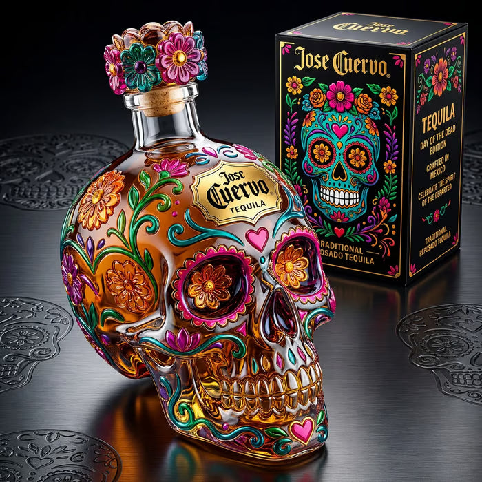 Jose Cuervo Day of the Dead Limited Edition Tequila Bottle