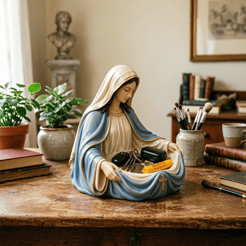 🕊️✨ Bring Peace & Elegance into Your Home. Virgin Mary Catch-All Bowl — 49% OFF Today