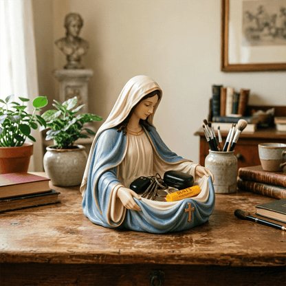 🕊️✨ Bring Peace & Elegance into Your Home. Virgin Mary Catch-All Bowl — 49% OFF Today
