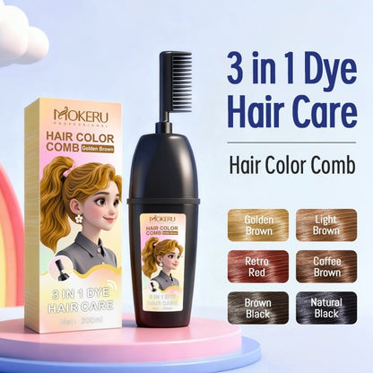 Classic Instant Hair Dye Shampoo | 3-in-1 Hair Color, Long-Lasting, Easy Home Use