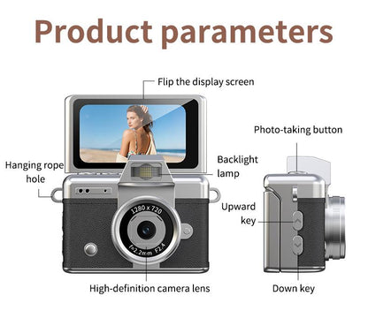 📸Mini Keychain Digital Camera – 32G Card & Charging Cable Included
