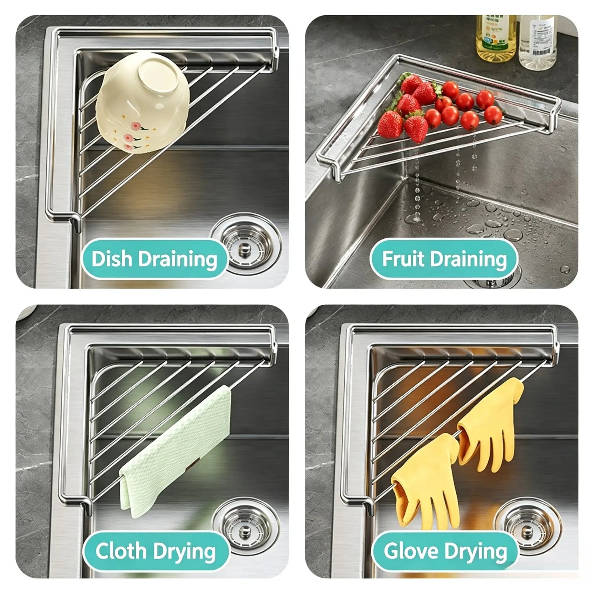 Corner Sink Draining Shelf - image 4