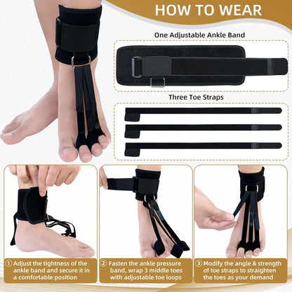 Adjustable toe retractor support Foot Drop Brace -Hammer Toe Straightene