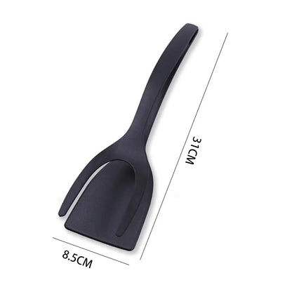 Grip & Flip Spatula Tongs - Sturdy, Durable Non-Stick Egg Flipper & Food Turner for Pancakes
