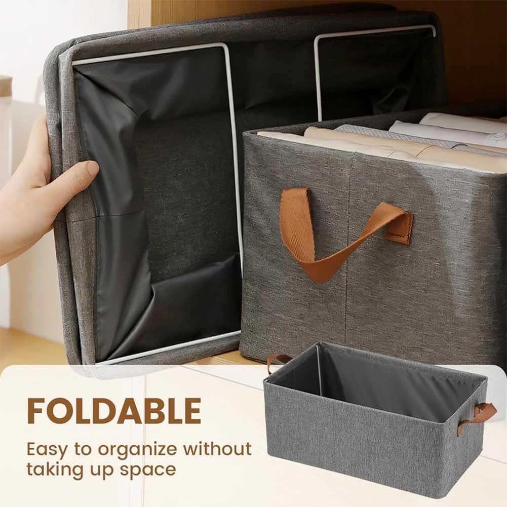 Multi-functional Folding Wardrobe, Closet Clothes Organizer Storage Box Steel Frame with Handle