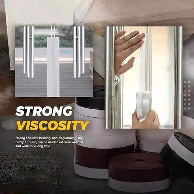 Self-Adhesive Silicone Door & Window Sealing Strip