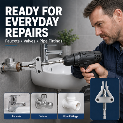No More Stuck Pipe Threads – 3-in-1 Extractor Tool for 1/2", 3/4" & 1" Broken Pipes