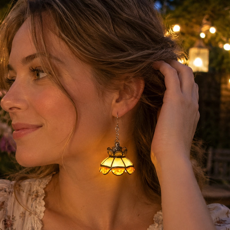 ✨ Whimsical Lamp Shade Earrings