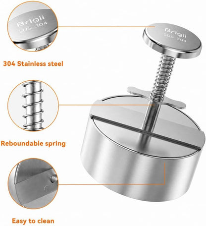 304 Stainless Steel Hamburger Press Patty Make