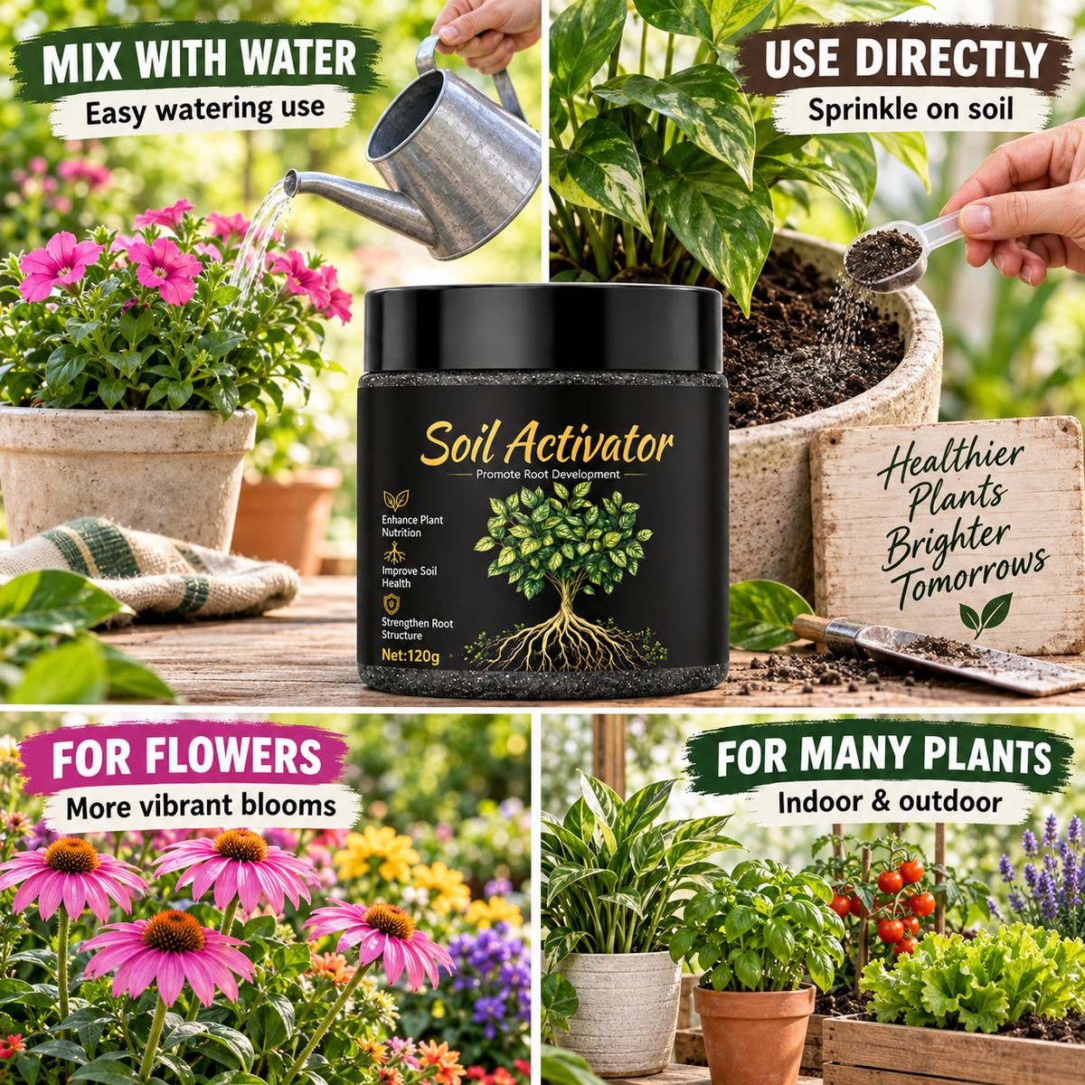 🪴 All-in-One Organic Soil Activator for Thriving Roots & Lush Greenery