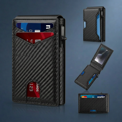 🧳Men's wallet - Pop-up card holder, cash slot and credit card slot