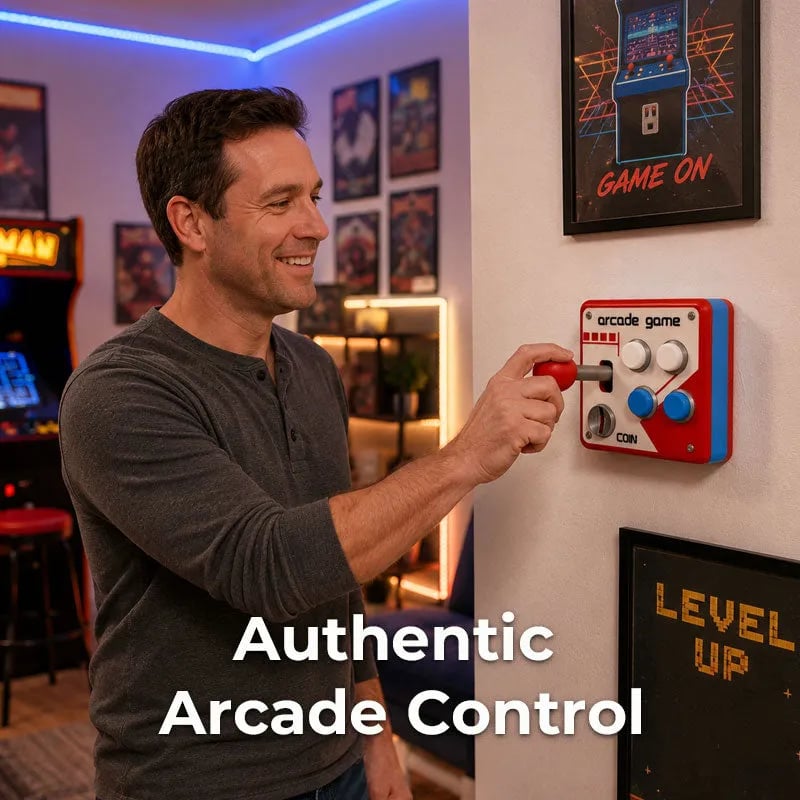 🎁Only $16.99 This Week🕹️ Retro Arcade Game Wall Switch Panel