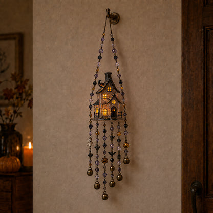 Lighted Halloween Beaded Wind Chime Collection – Glowing Hanging Décor