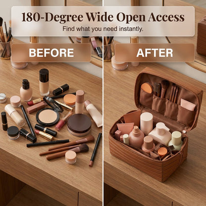 Large-Capacity Foldable Makeup Organizer for Women